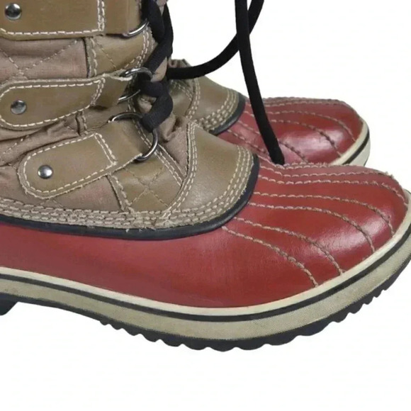 Sorel Trail Autumn Bronze Tofino  Joan of Arctic Snow Winter Boots Brown Red 6 - Picture 3 of 12